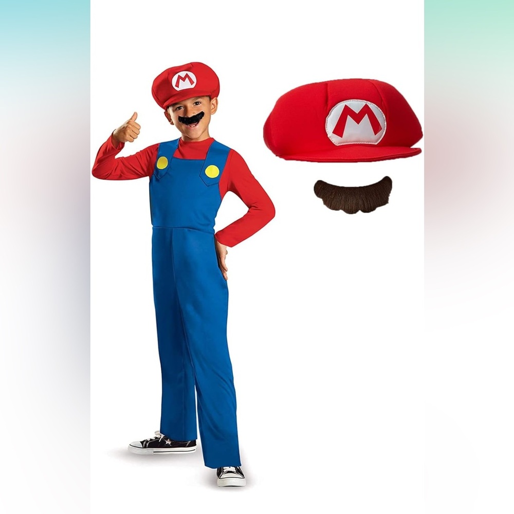 Super Mario Costume (size 3-4yo) 👨🏻🍄